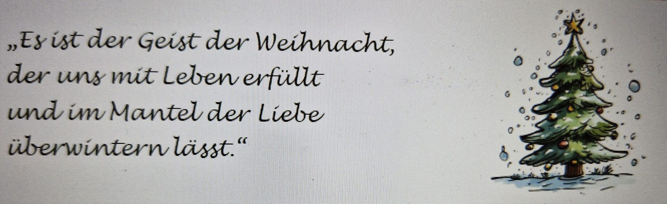 Frohe und gesegnete Weihnachten