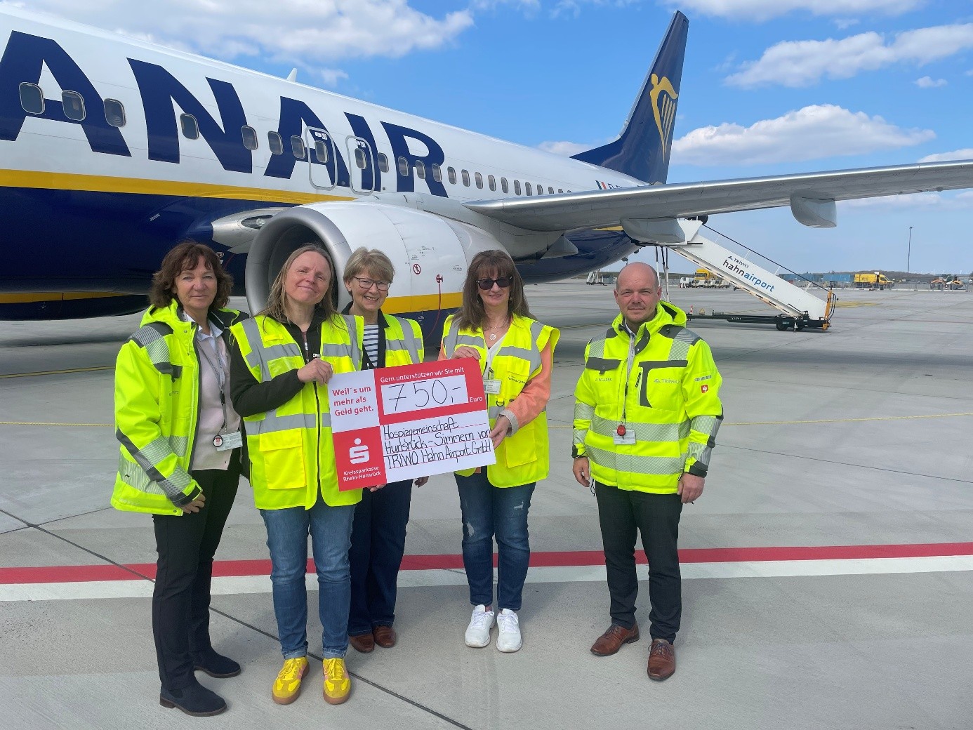 Hahn Airport spendet an Hospizgemeinschaft